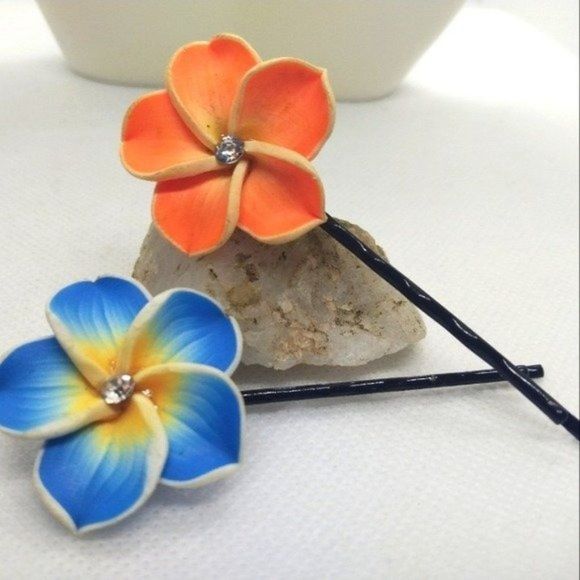 Accessories - Hawaiian flower exotic hair pin set